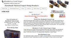 Desktop Screenshot of blackberrycreeksoaps.com